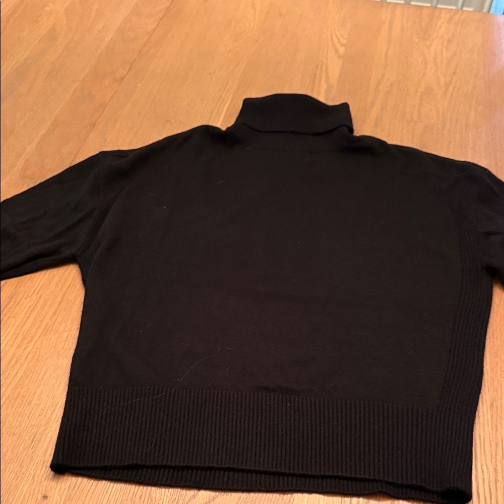 White House Black Market Black Turtleneck Sweater